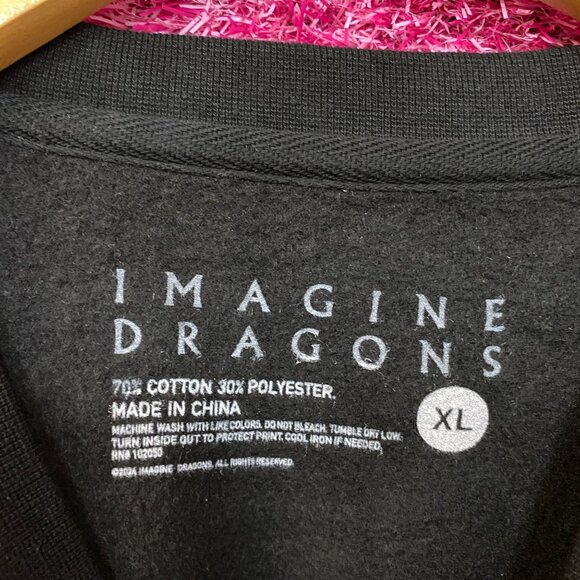 Imagine Dragons Loom World Tour 2024 Crewneck Sweatshirt XL - Picture 5 of 5